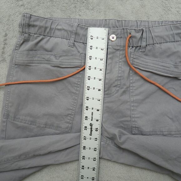 Cato Jeans Women's Size L Gray High-Rise Elastic Waist Straight Crop 26" Inseam - Picture 7 of 16